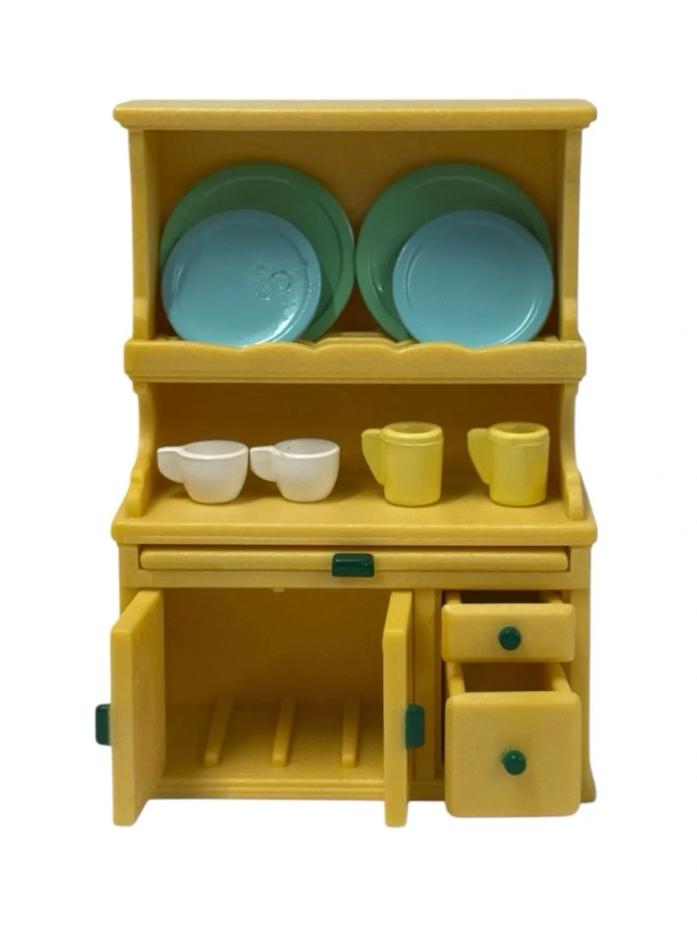 Sylvanian Families Calico Critters Kitchen Table Chairs Cabinet Sink Hutch Lot